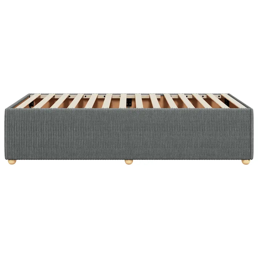 Giroletto senza Materasso Grigio Scuro 80x200 cm Tessuto 3284894