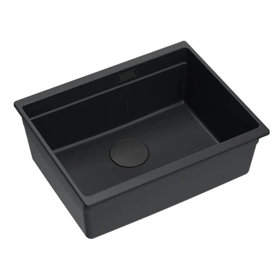 Lavello In Granito Logan 100 Black Tappo nero