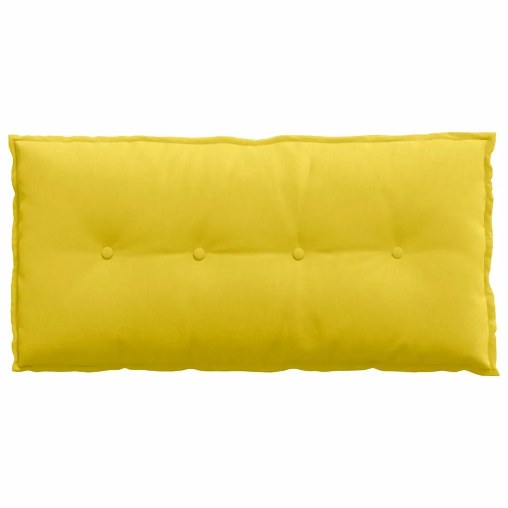 Cuscino per Schiena Giallo Chiaro 100 x 19 x 50 cm Tessuto 42014753
