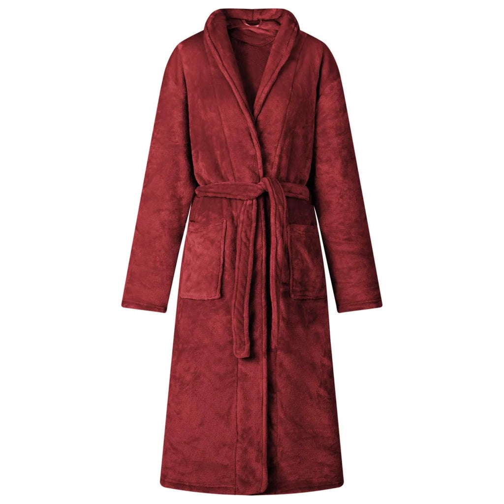 Accappatoio senza Cappuccio Rosso Bordeaux xl Flanella CFW4377346