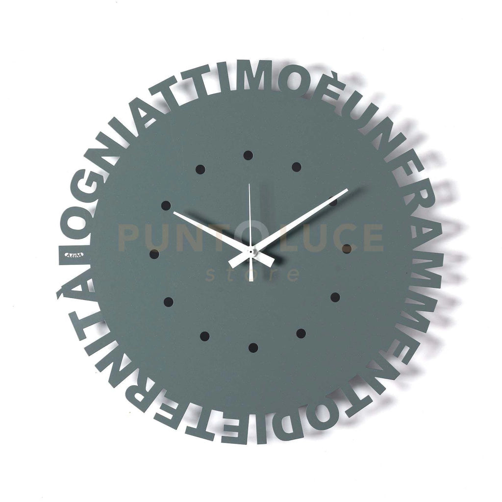 Orologio da parete minimal Wordshow Petrolio