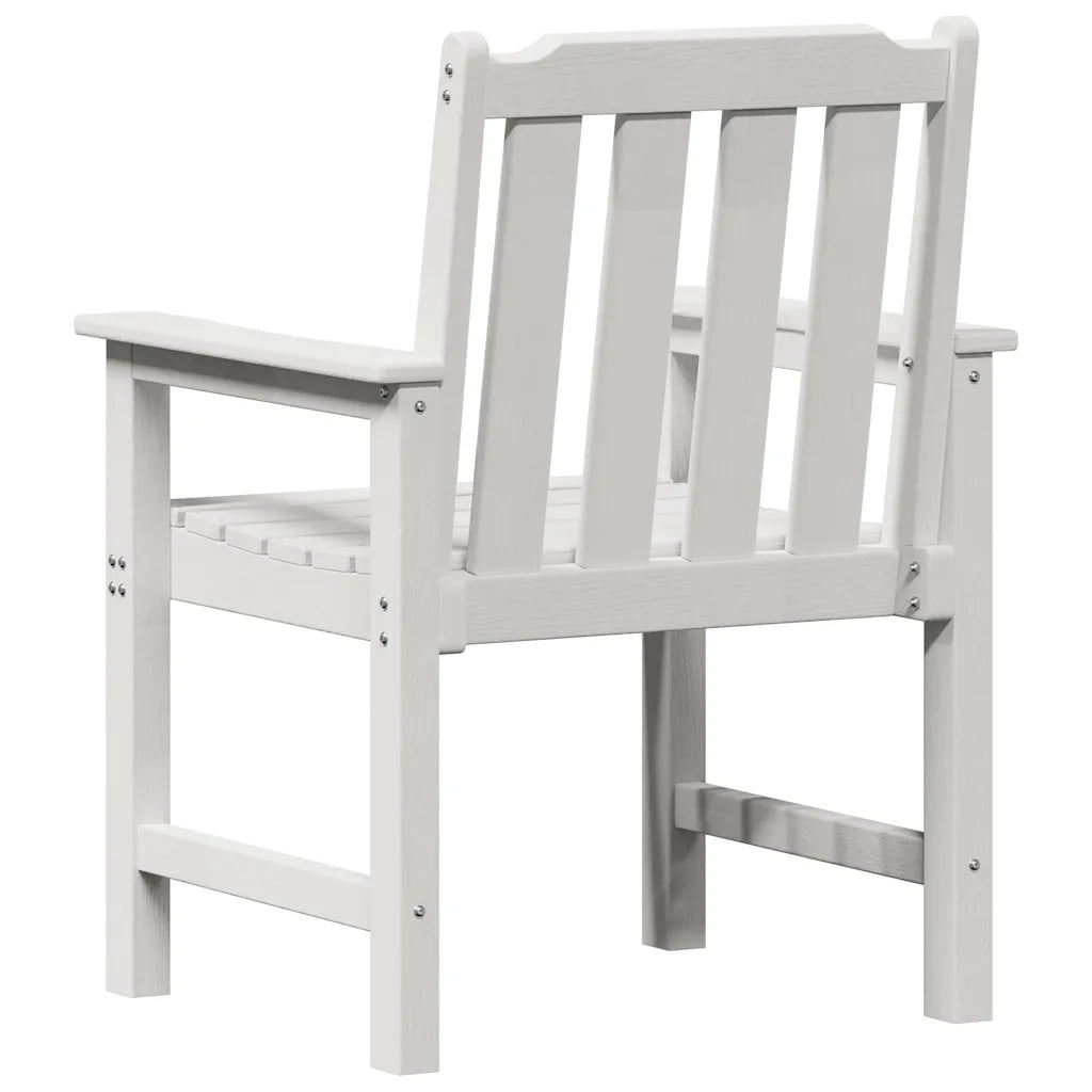 Sedia da pranzo da giardino 2 pcs Bianco 65,5 x 59 x 88 cm HDPE 42006604