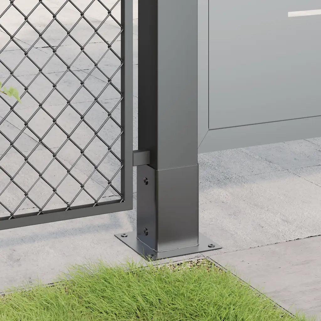 Basi per Pali Quadrati 12 pz 81x81mm Acciaio Verniciato Polvere CFW2323135