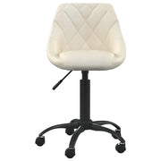 Sedia da Ufficio Crema in Velluto 3088845