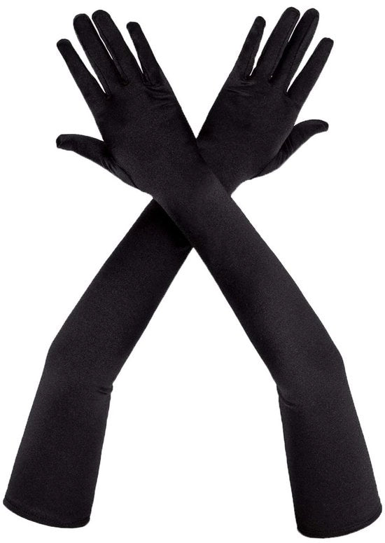 Maniche in Satin di 53 cm - Maniche Lunghe - Maniche da Festa - Maniche da Ballo - Unico Modello - Sostenibili e Comfortevoli - Maniche da Festa