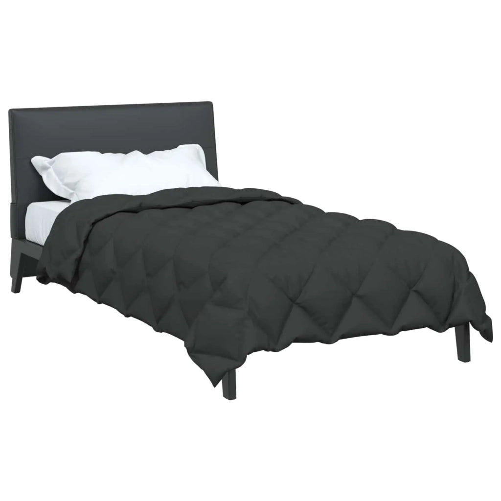 Duvet Invernale Antracite 155 x 220 cm Microfibra 42025651
