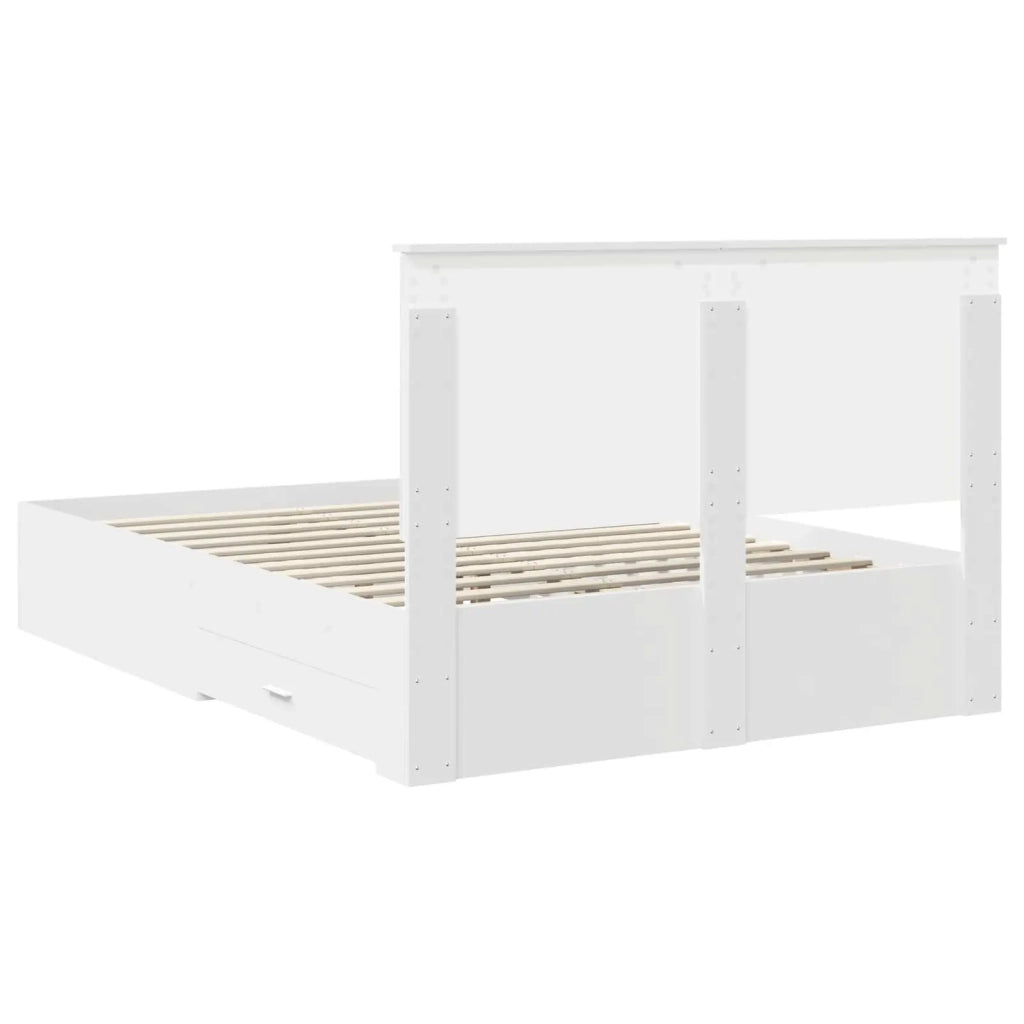 Struttura del letto Bianco 160 x 200 cm Legno multistrato 3409624