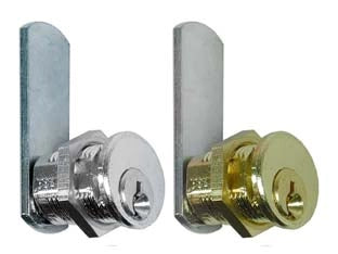 CILINDRI A LEVA PER ARMADIETTI- - mm.25 - ø mm.20 - cilindro in ottone nichelato - 5 pezzi MERONI
