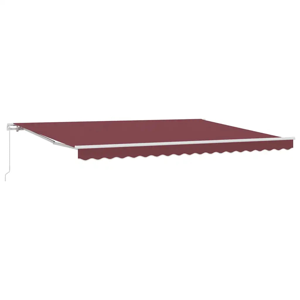 Tenda da Sole Retrattile Manuale Bordò 450x300 cm 3215224