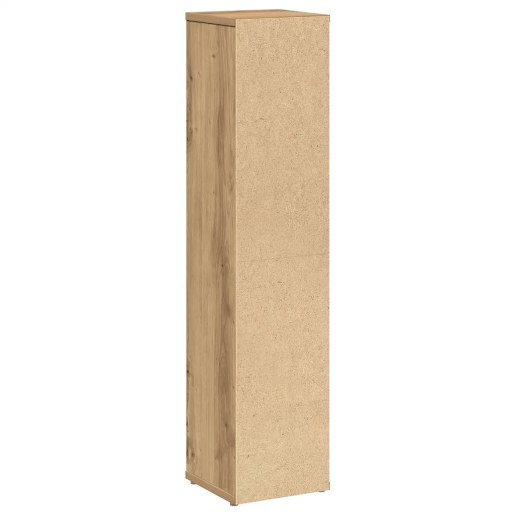 Mobiletto da bagno con portarotolo finitura rovere artigianale 20,5x20x90 cm 858514