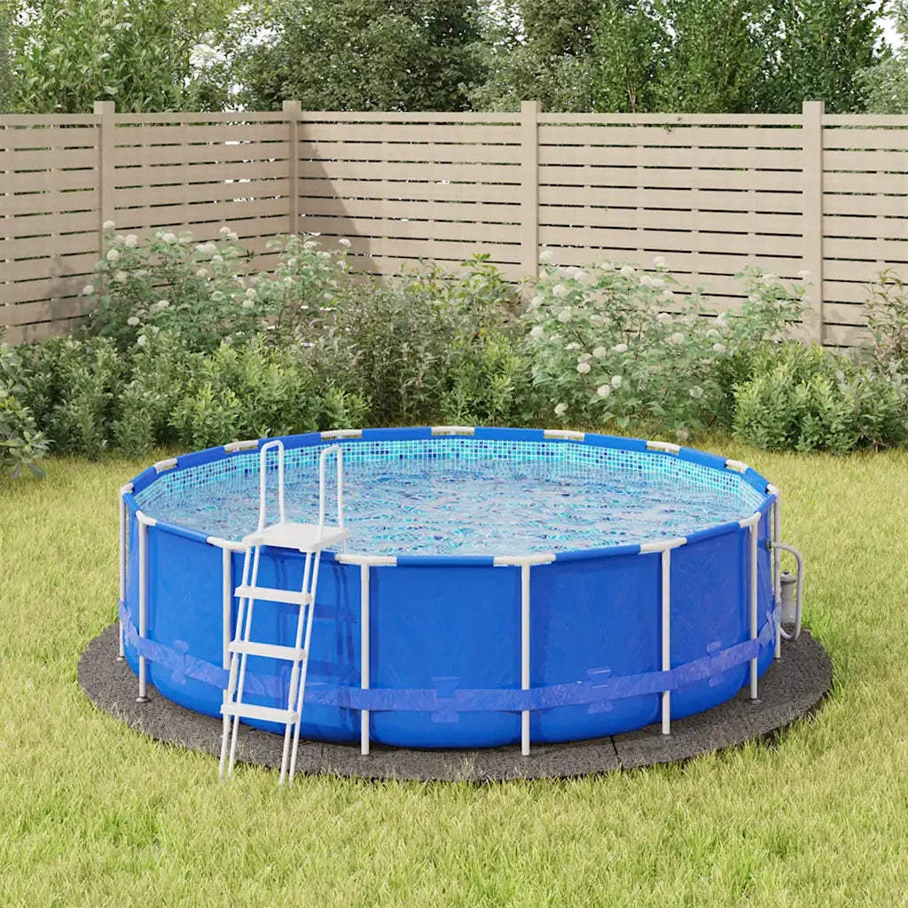 Telo Sotto Piscina Grigio Chiaro Ã˜366 cm Geotessile Poliesterecod mxl 73207