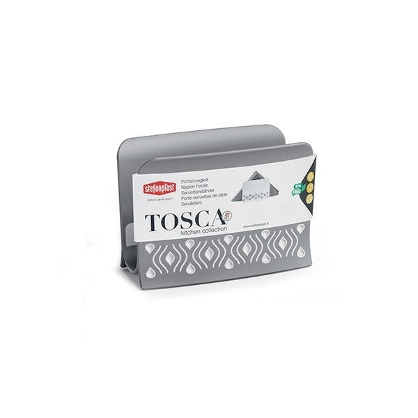 Portatovaglioli da Tavola Tosca Bianco e Grigio Stefanplast