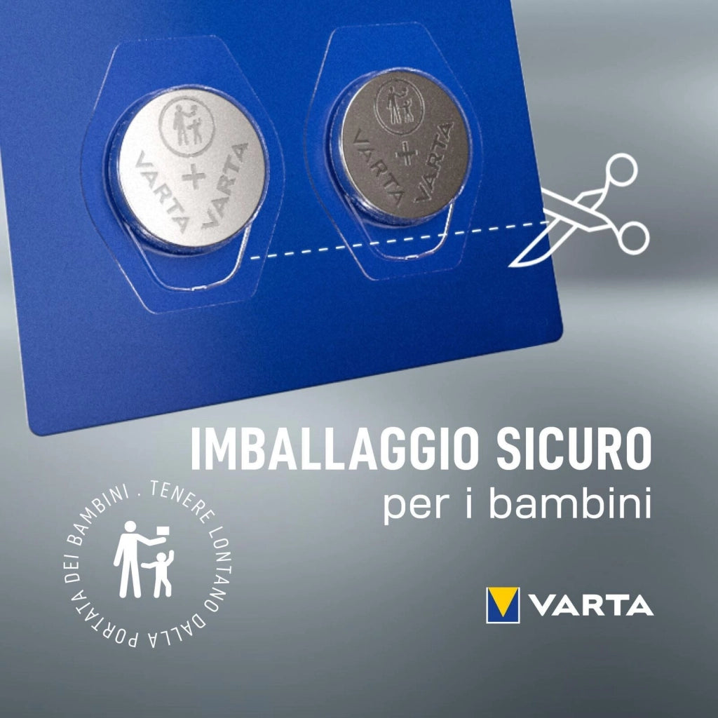 Varta 06032101401 LITHIUM Coin Batteria a bottone 3V 220 mAh CR2032 colore Metallico