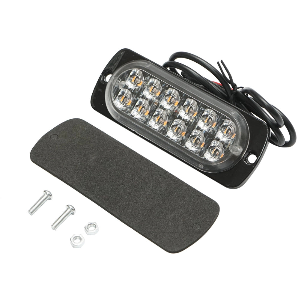 Lampada di livello a LED 12-24V, 12W, gialla, 12 LED 110x40x12mm