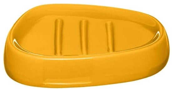 Scaletta di Sapone in Giallo Senape - Design Ceramico
