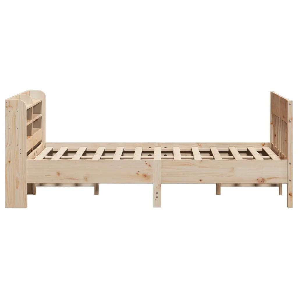 Letto senza Materasso-Struttura Letto 160x200 cm in Legno Massello di Pino 135079