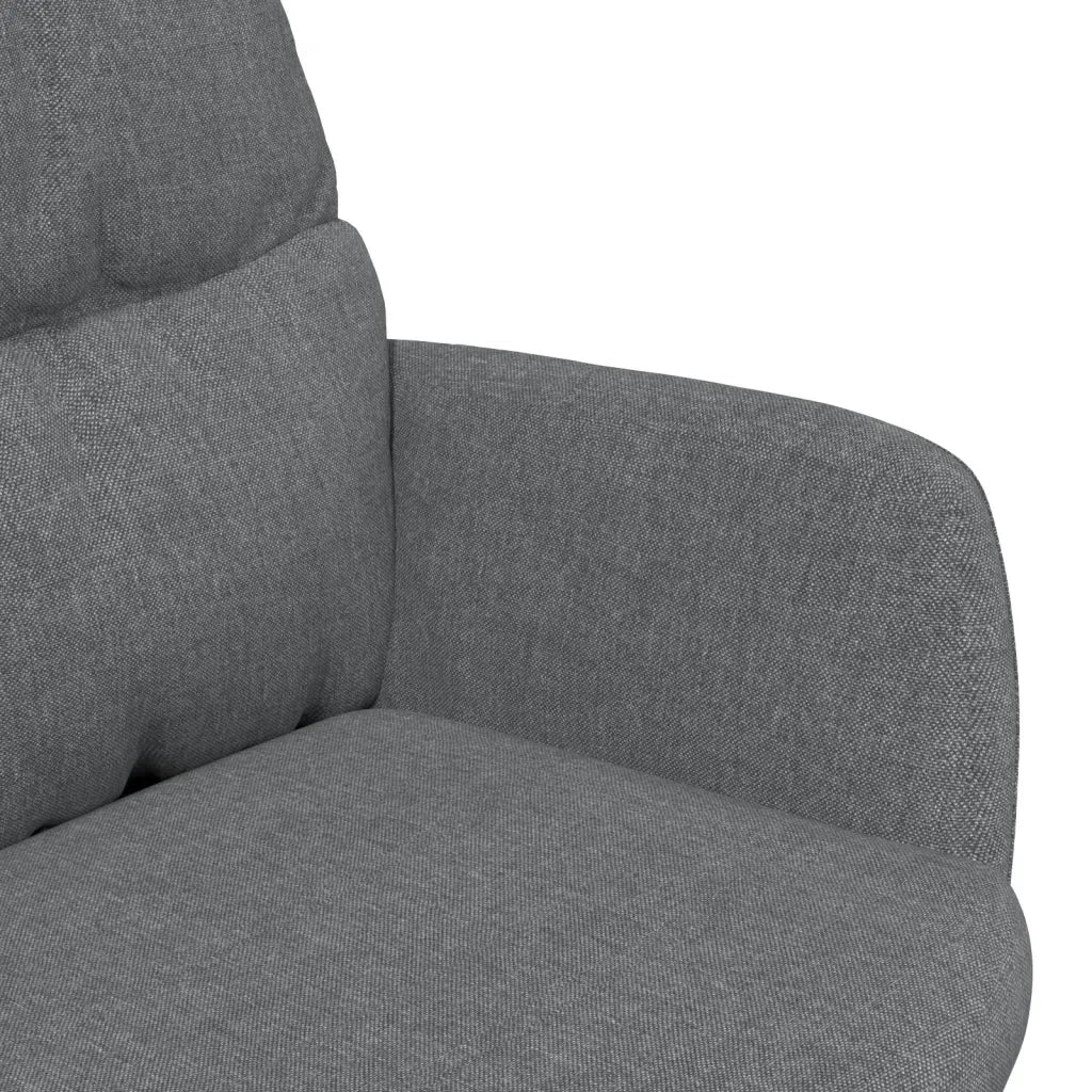Poltrona Relax Grigio Chiaro in Tessuto 341176