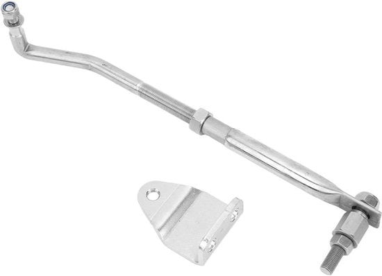 Stuurstang adattabile - Universale - Acciaio inossidabile - Motori fuoribordo - 15 CV - 200 CV - Kit di manovella e manovellina.