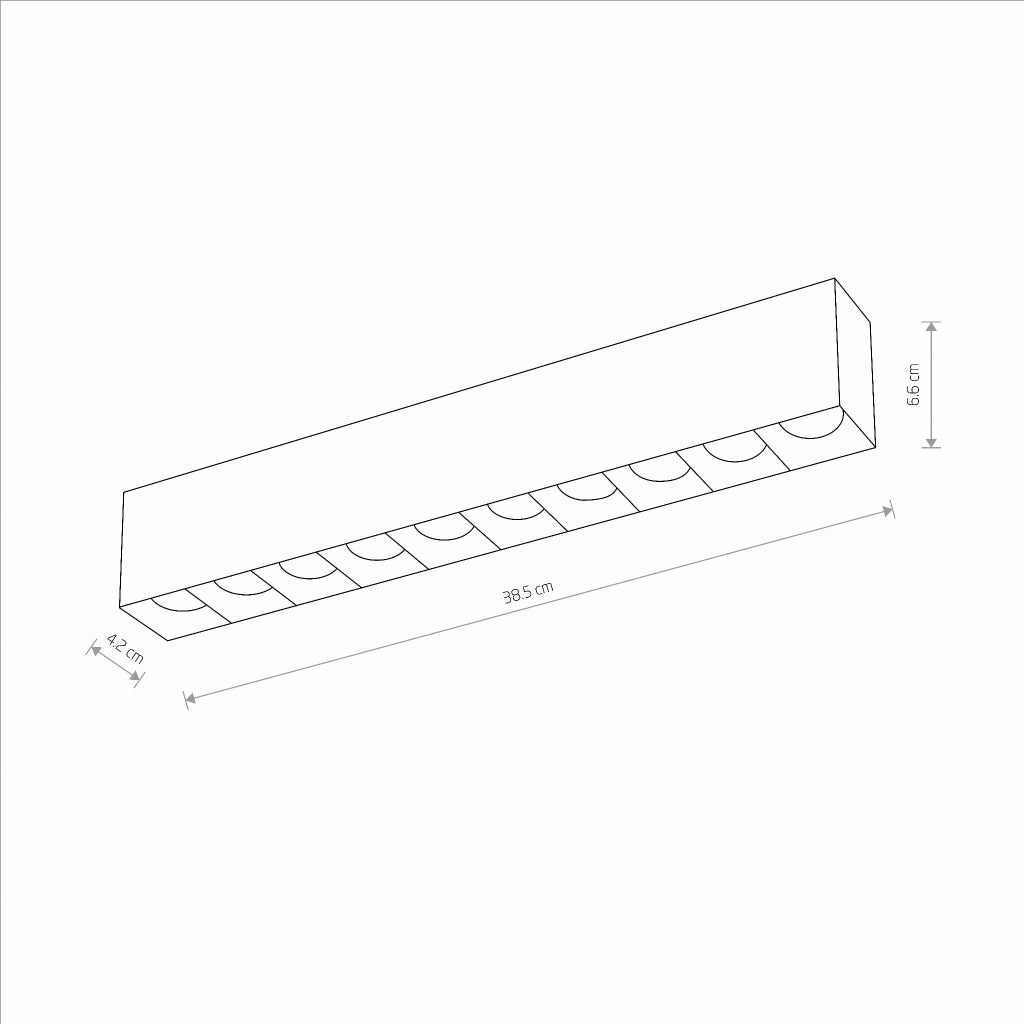 Lampada lineare Nowodvorski MIDI LED 40W 3500lm nera