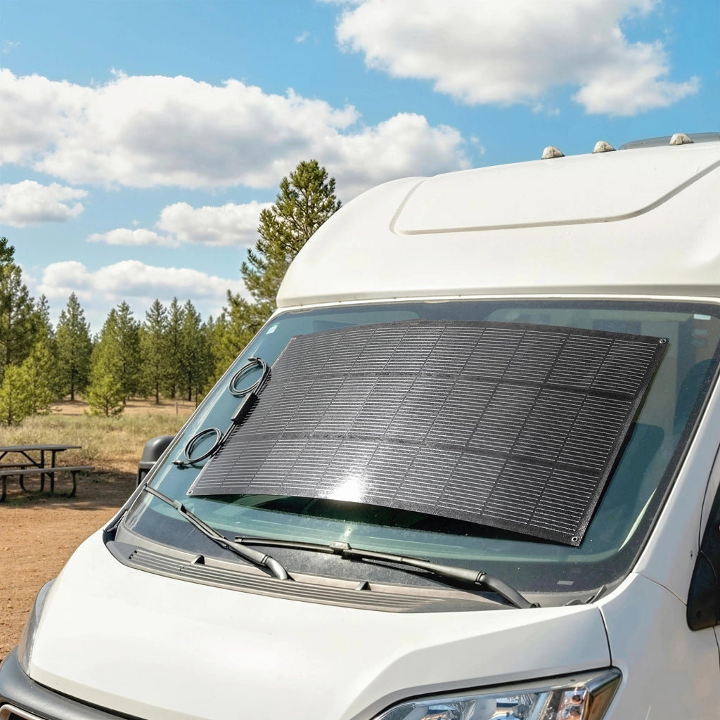 Pannello Solare Portatile 100W 18V ¨C Minimal ¨C IP67 Impermeabile con 2 USB e LCD