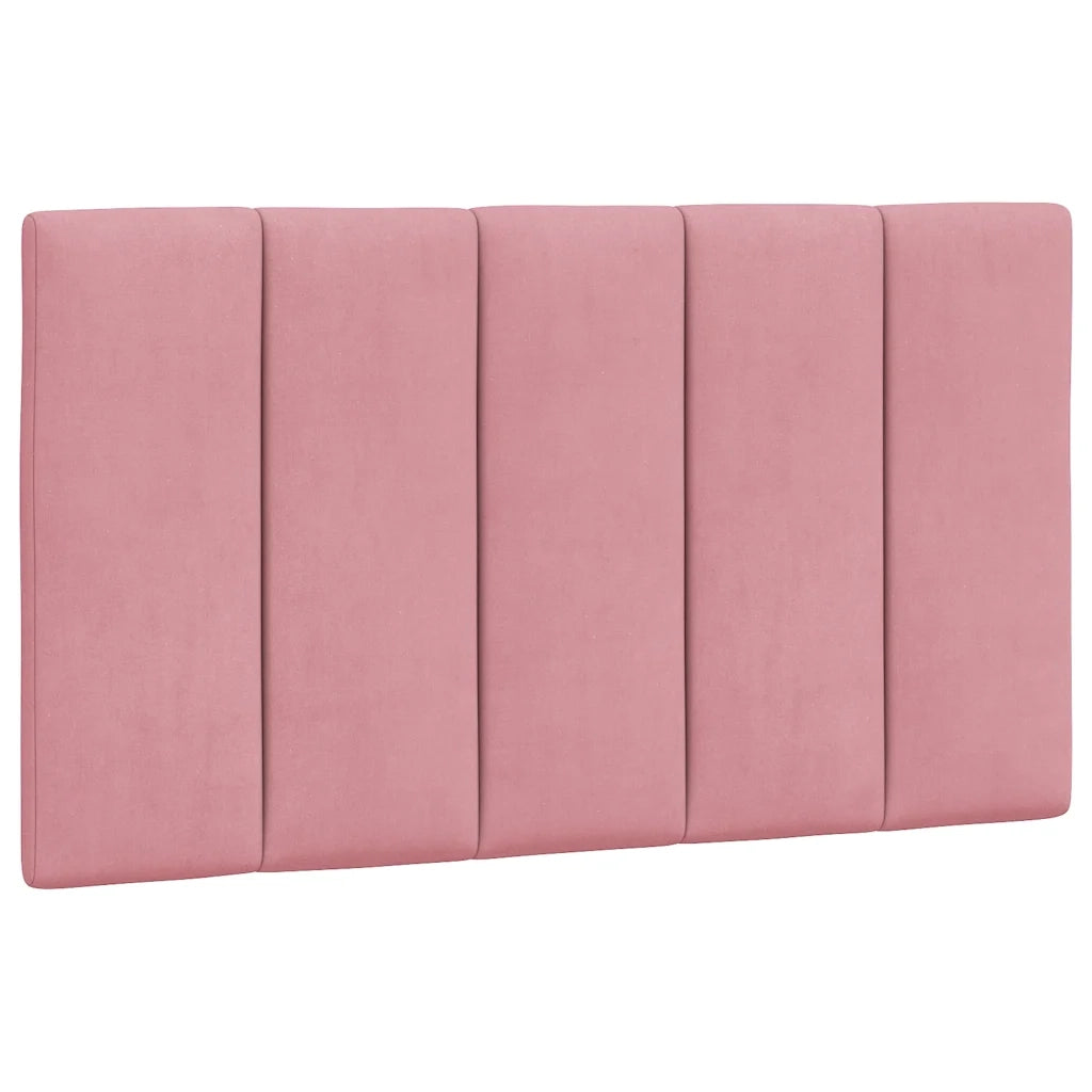 Giroletto con LED senza Materasso Hanko Rosa 90x200 cm in Velluto 3213762