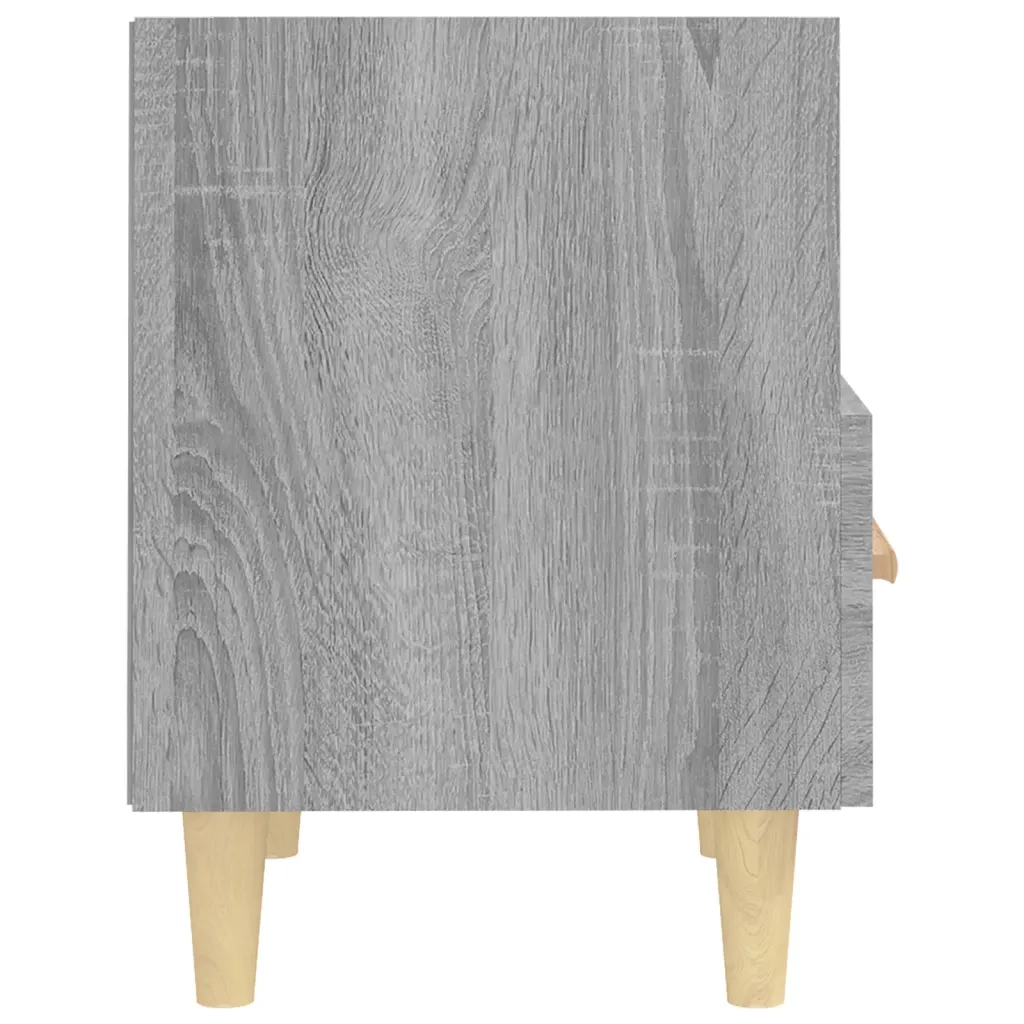 Set di 2 Comodini | Armadio da Notte | Mobiletto da notte Grigio Sonoma 40x35x47 cm