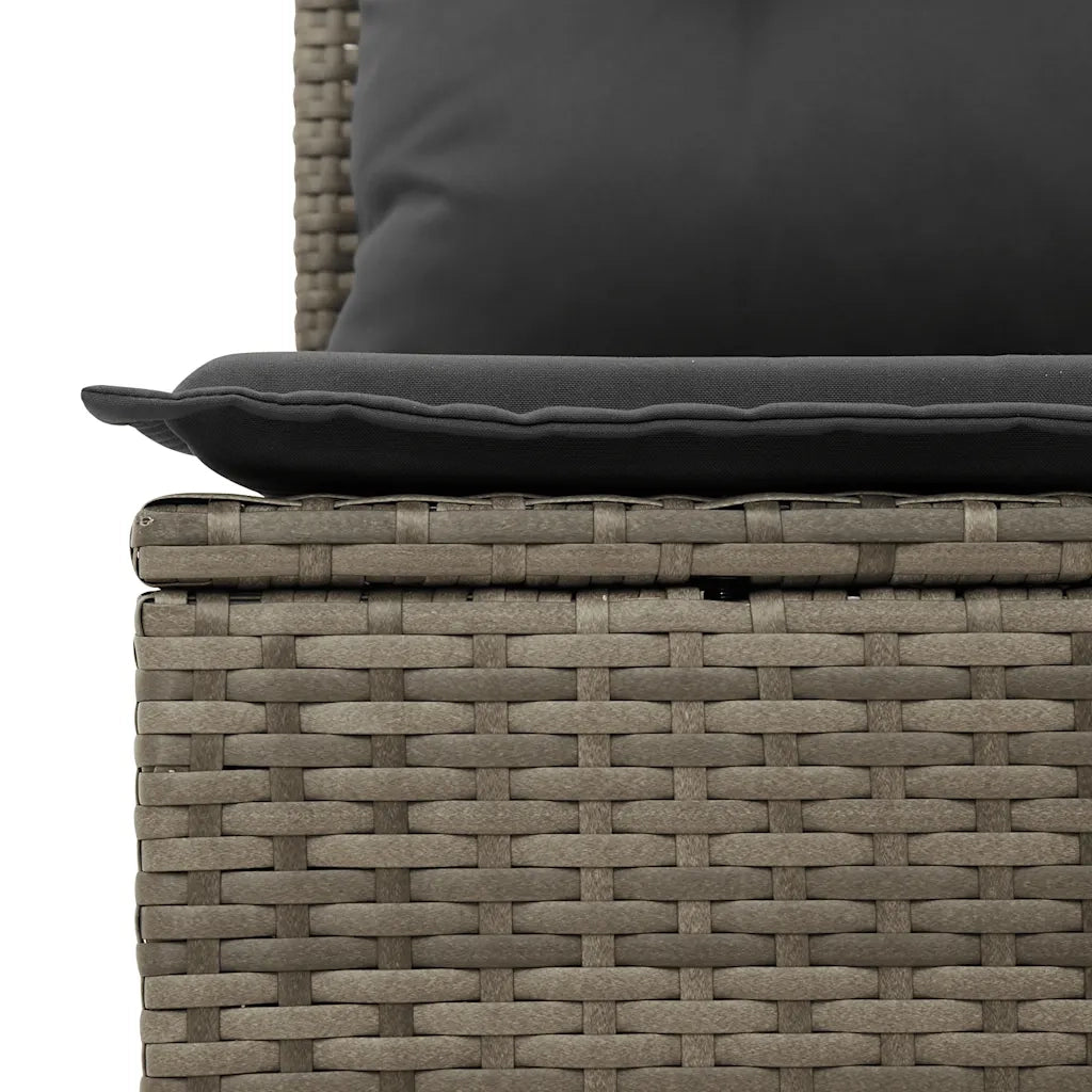 Set Divani da Giardino 7pz con Cuscini Grigio Polyrattan Acacia 3327672