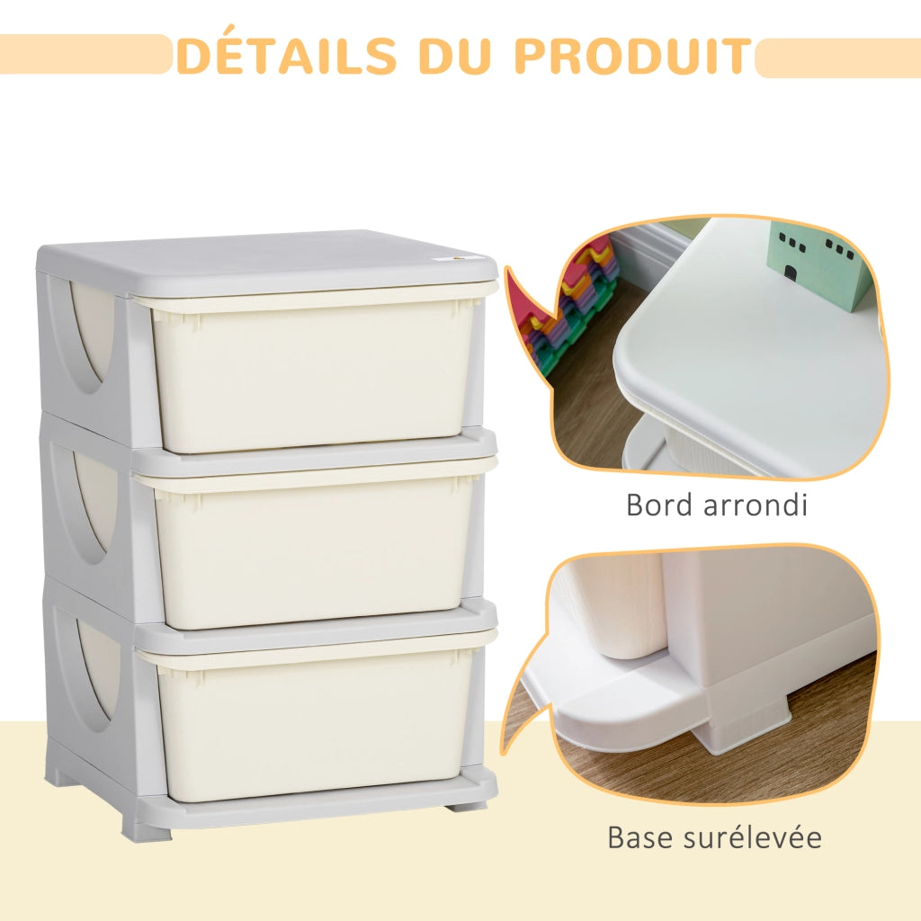 Casetta per giocattoli ¨C Minimal ¨C crema 37x37x56.5 cm