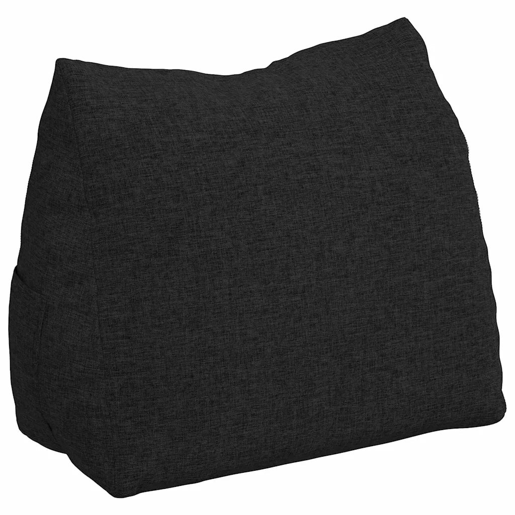 Cuscino per Schiena Nero 45 x 20 x 35 cm Tessuto 42015004