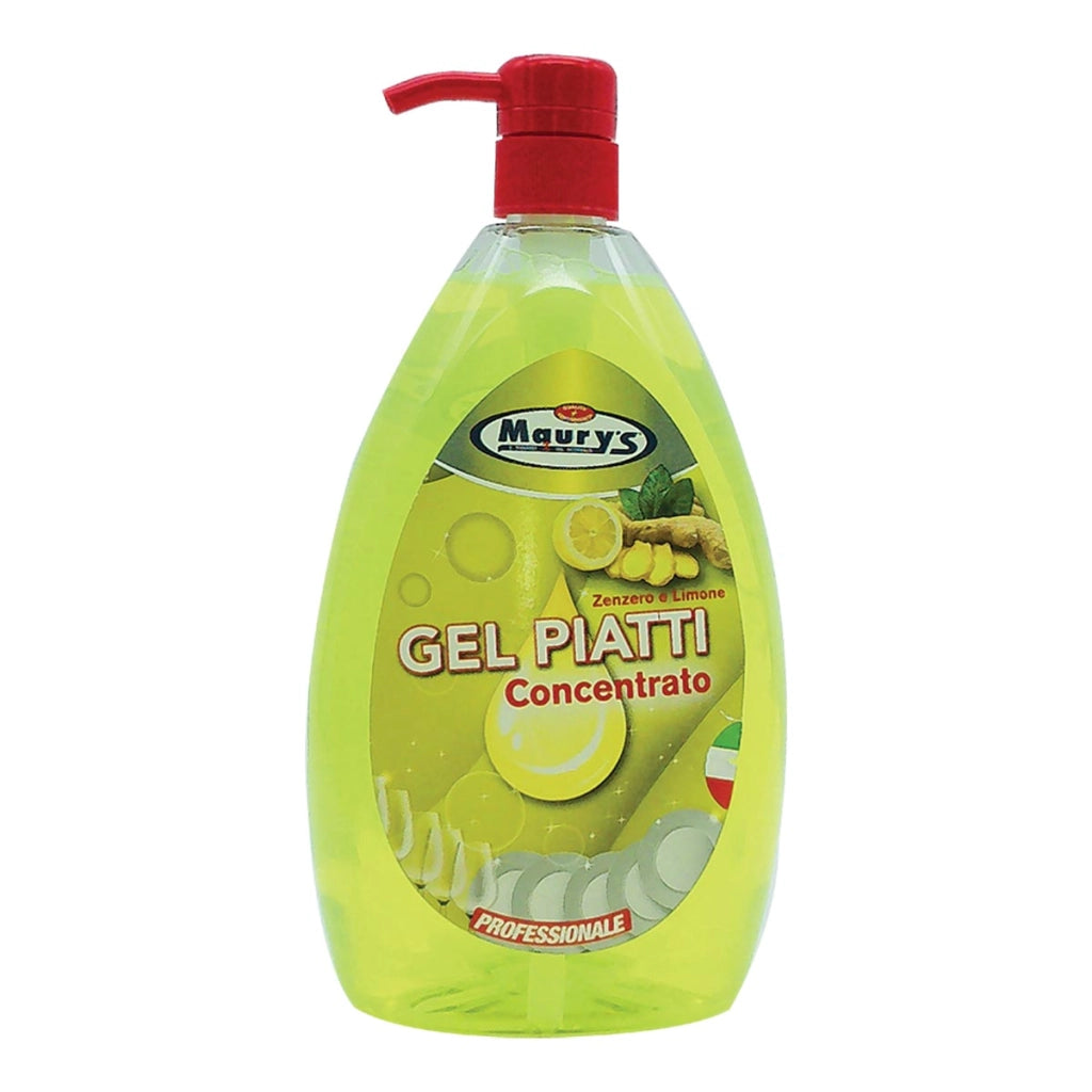 MAURY'S GEL PIATTI PULIZIA TOTALE  LIMONE E ZENZERO 1 LT