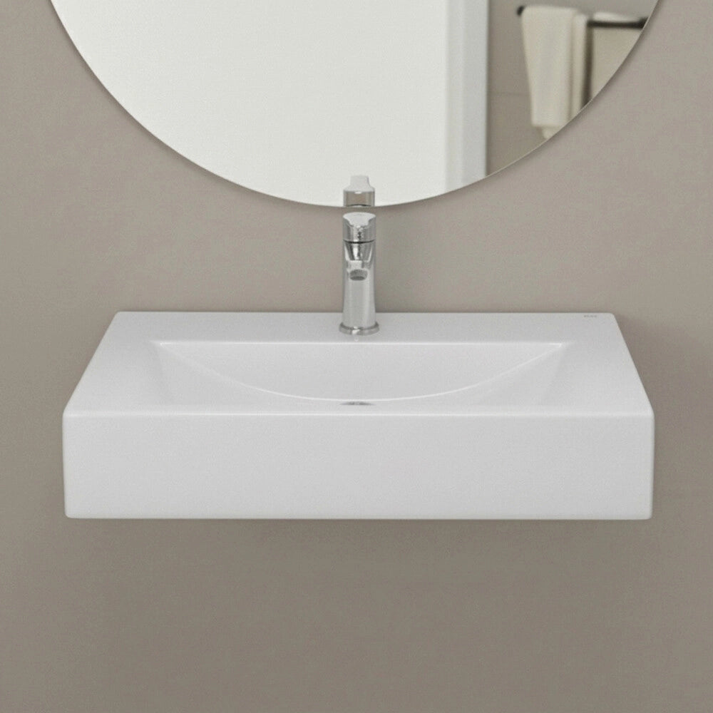 Lavabo sospeso rettangolare 65x42 cm bianco Rak modello Scoop