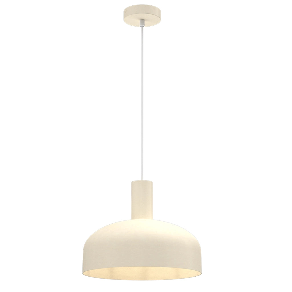 Lampada a sospensione Visby crema Ø30cm E27 Milagro