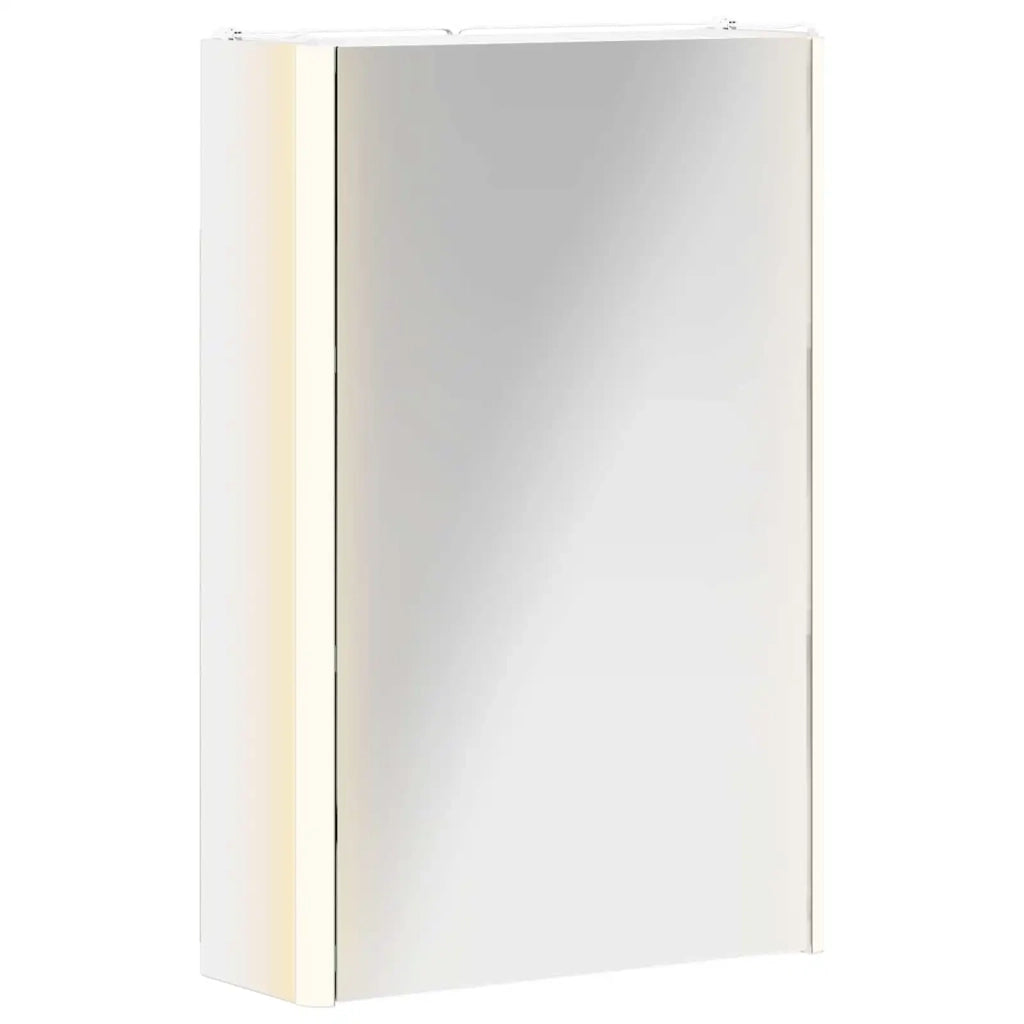 Mobiletto per specchio da bagno Bianco 33 x 11,5 x 50 cm 889215