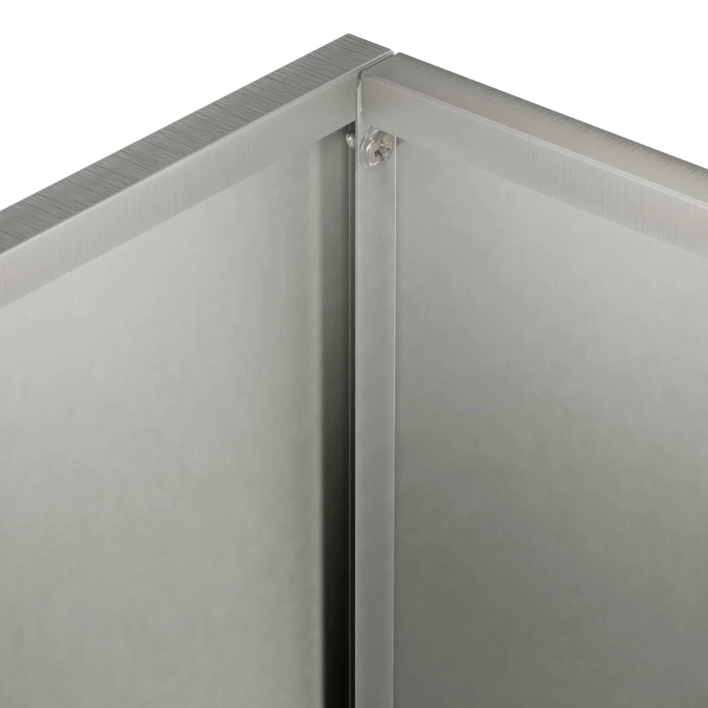 Vaso da giardino Argento 50 x 40 x 75 cm Acciaio Inox 8005674