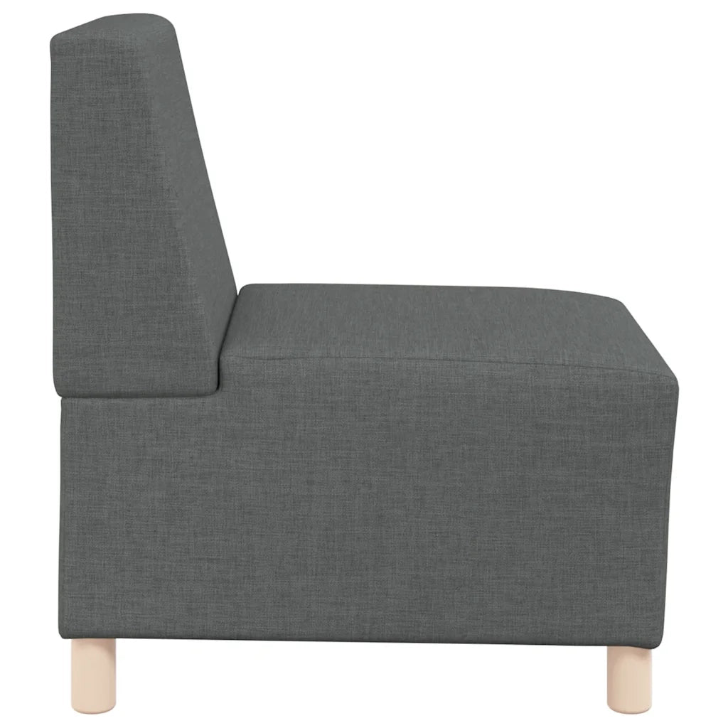 Divano componibile senza braccioli-Sofa Modulare-Divanetto grigio scuro 55 cm in tessuto