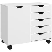 Cassettiera Laterale con Ripiano Regolabile ¨C zephmum ¨C Bianco 60x40x80