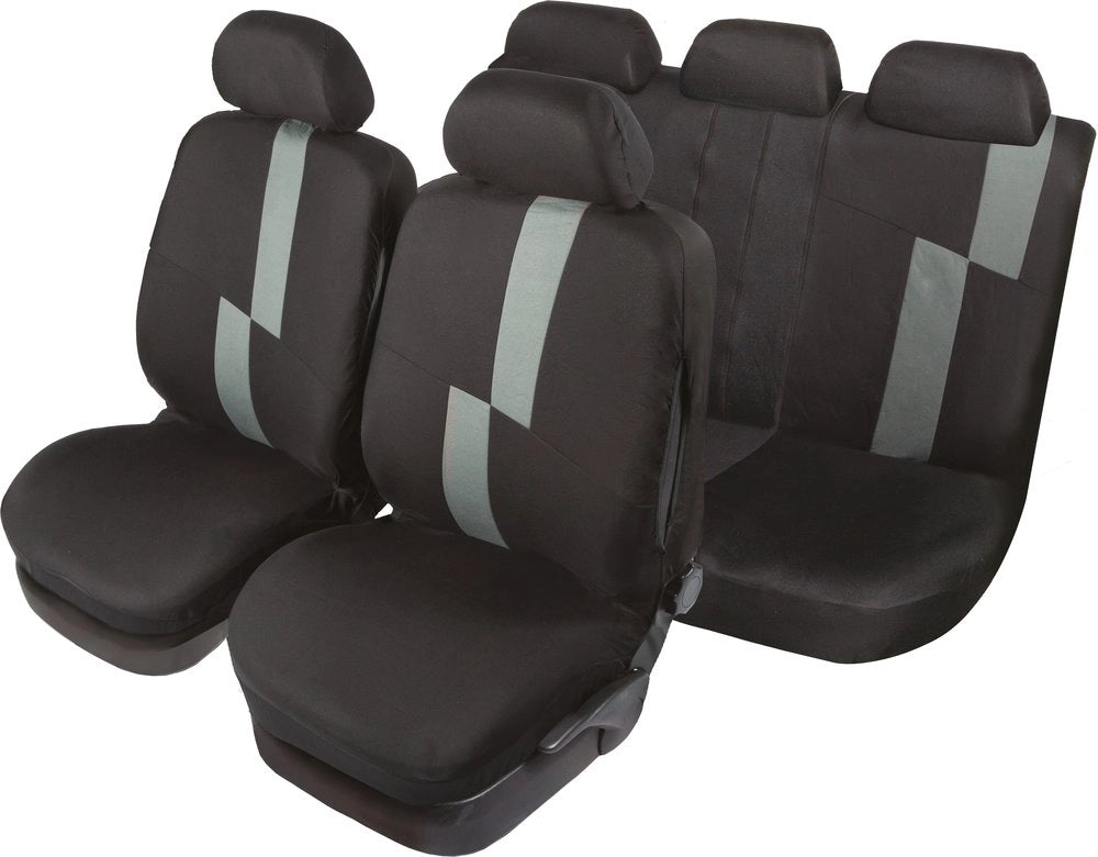Set Completo Coprisedili Flash Universale  nero-grigio