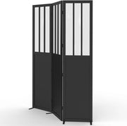 Schermo Interno con Vetro Officina Nero e lastre opache