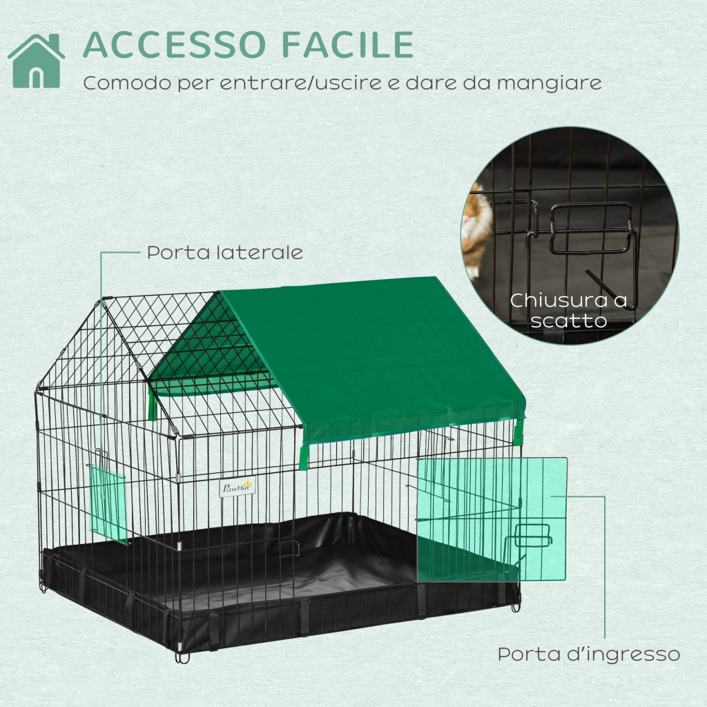 Gabbia per Conigli ¨C Minimal ¨C 90x75x75 cm