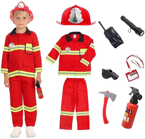 Costume di Carnevale per Bambini - 8 Accessori - Costume da Teatro - Costumes per Festa - Cosplay - Adatto per bambini da 2 a 14 anni