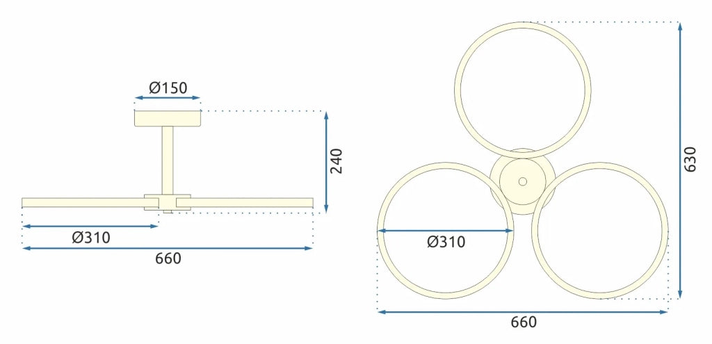 Lampada Led App993-c Gold + Telecomando