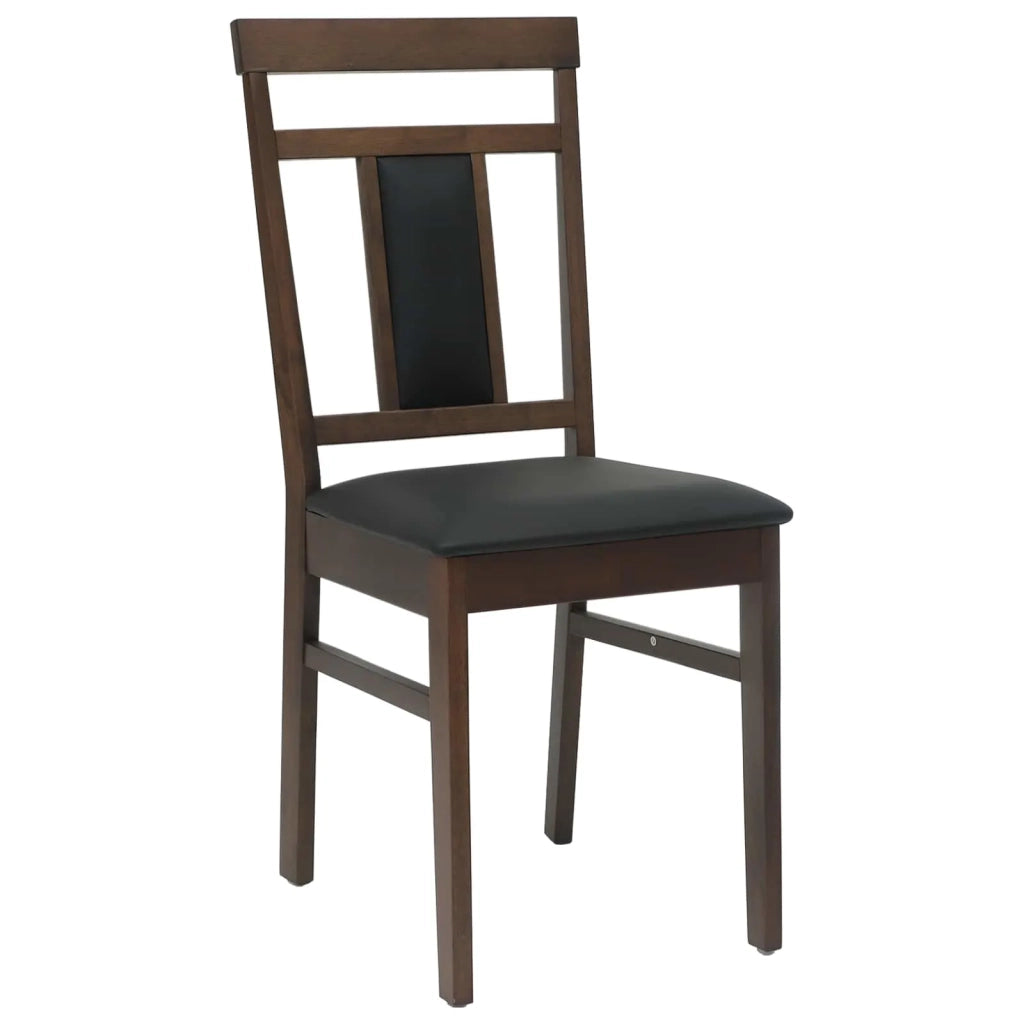Sedia da pranzo 2 pcs Marrone chiaro e nero