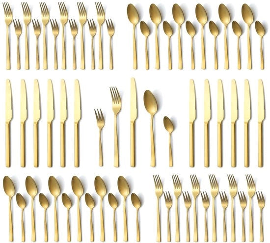 Set di posate in acciaio inossidabile - 60 pezzi - per 12 persone