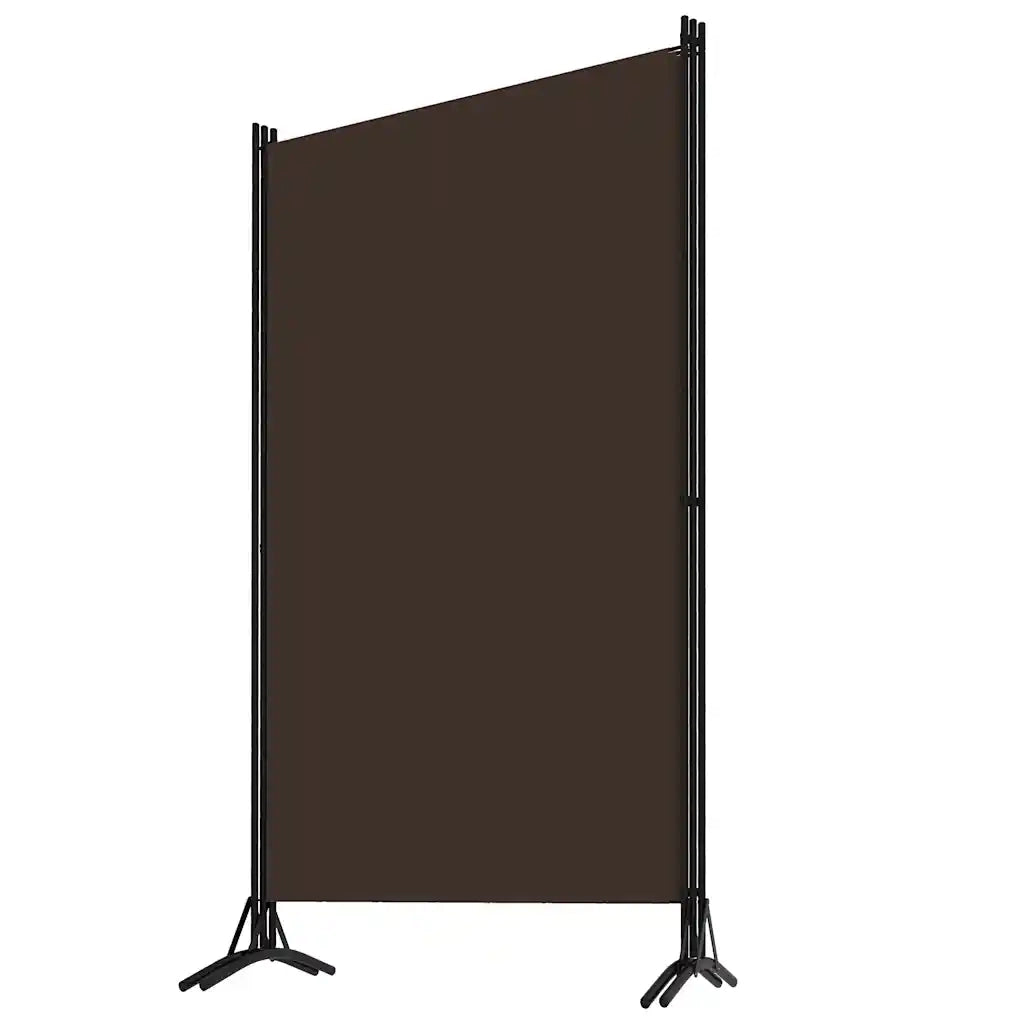 Divisorio Ambienti | Divider per stanze | Paravento a 3 Pannelli Marrone 260x180 cm