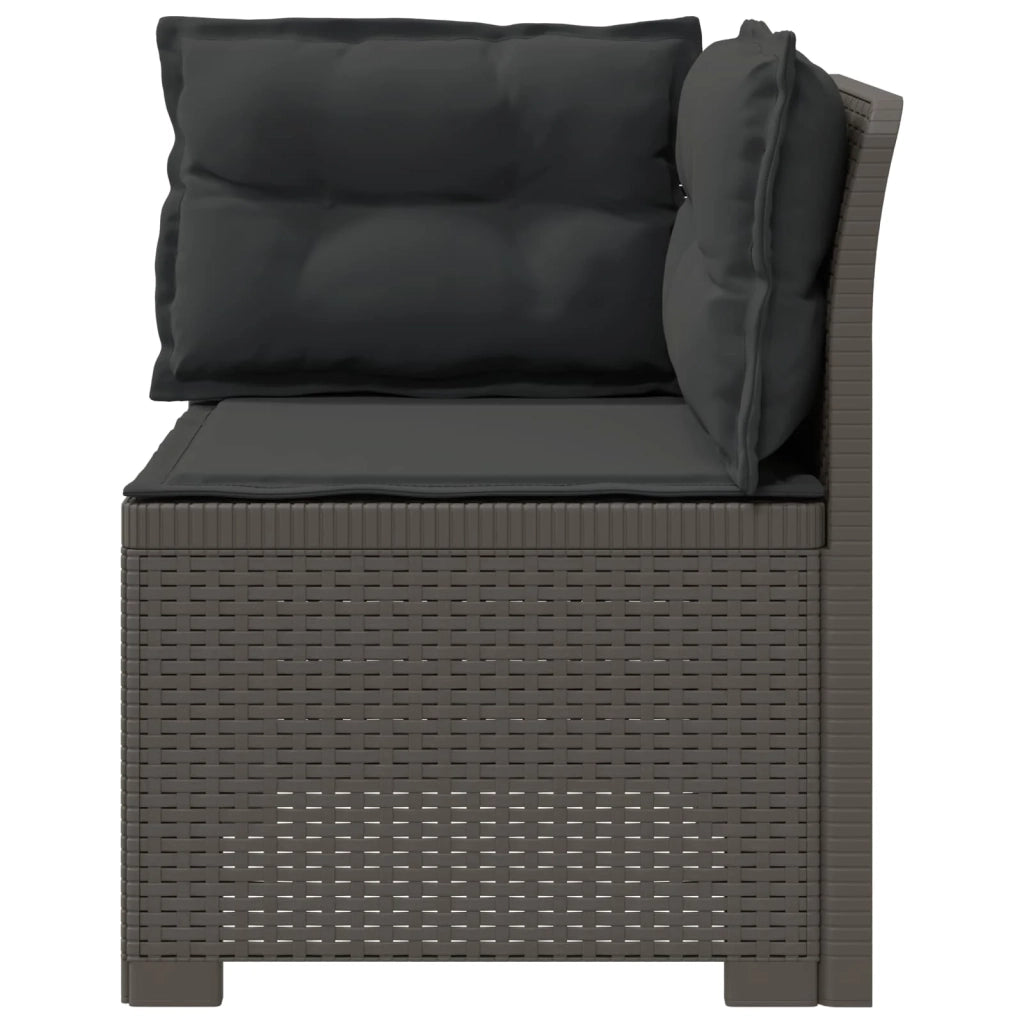 Divano da Giardino a 1 Posto con Cuscini Aspetto Rattan PP 8011845