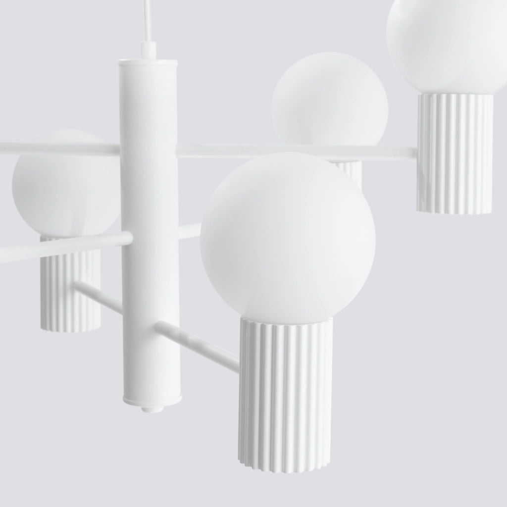 Lampadario HALO 6 bianco
