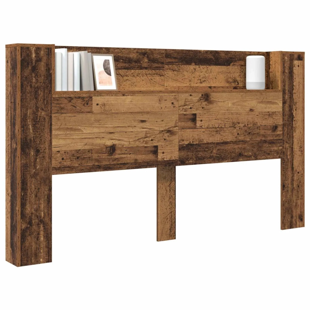 Testata con Mobile e LED Legno vecchio 180 x 16,5 x 103,5 cm 8006574