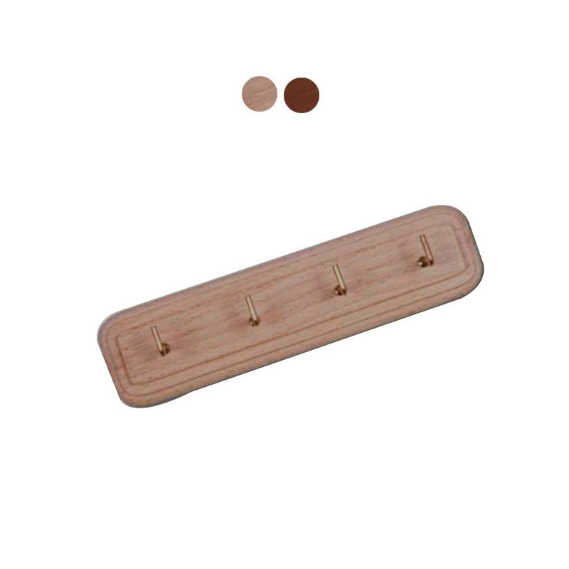 Gancio Strofinacci 4P Noce Chia. Cm 18,0X5,0 Jumbo