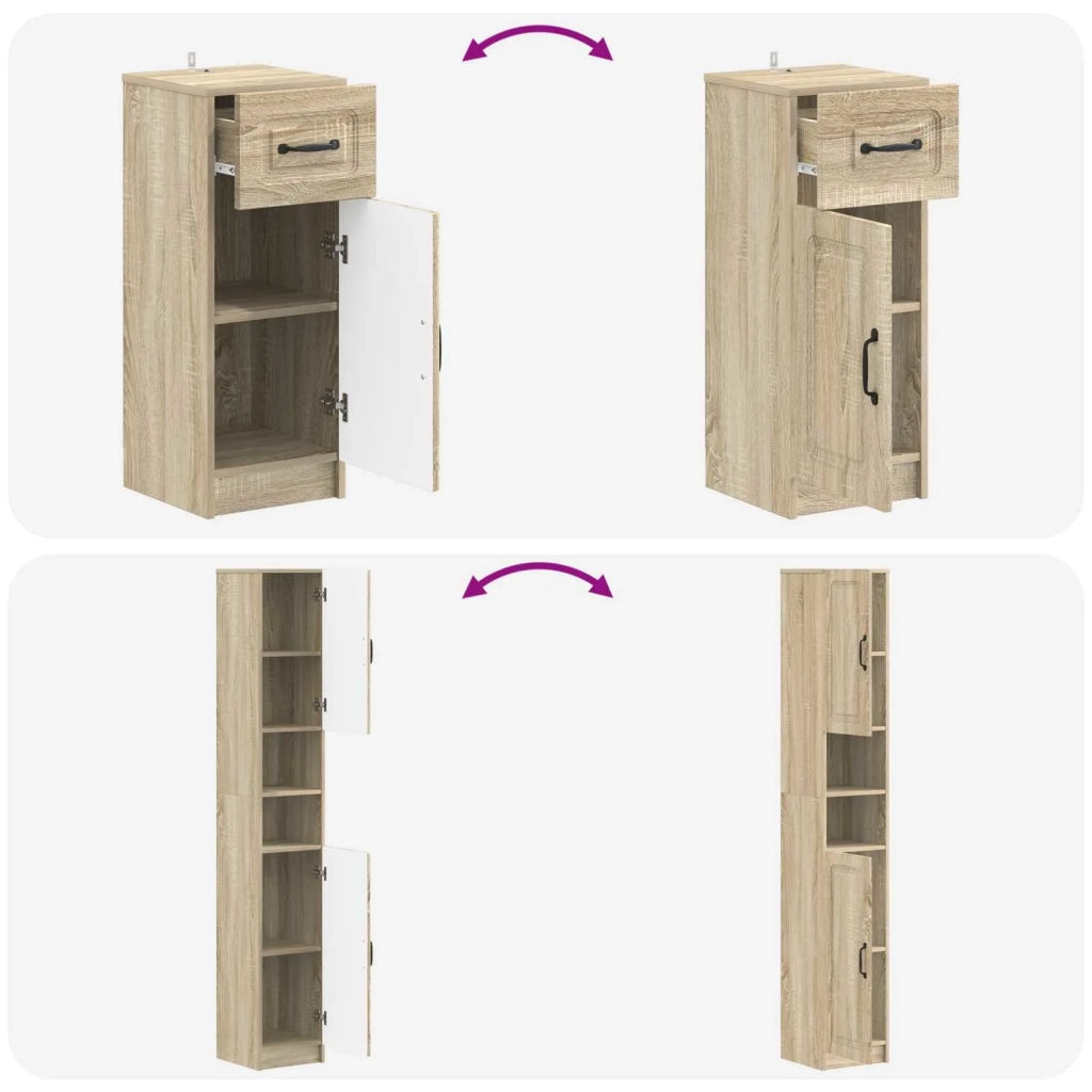 Set di armadietti da bagno in 3 pezzi UTRECHT 3417893