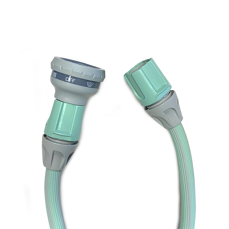 Idroeasy, Tubo Estensibile da Giardino 7,5 Metri con Doccetta 6 Funzioni e Raccordi, Tubo Giardino 1/2” Antitorsione e Antinodo,Estensibile Fino a 3 Volte la Sua Lunghezza Iniziale, Made In Italy